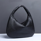 Handcrafted Woven Crescent Shoulder Bag | Fredlox Direct Classic black One size fits all