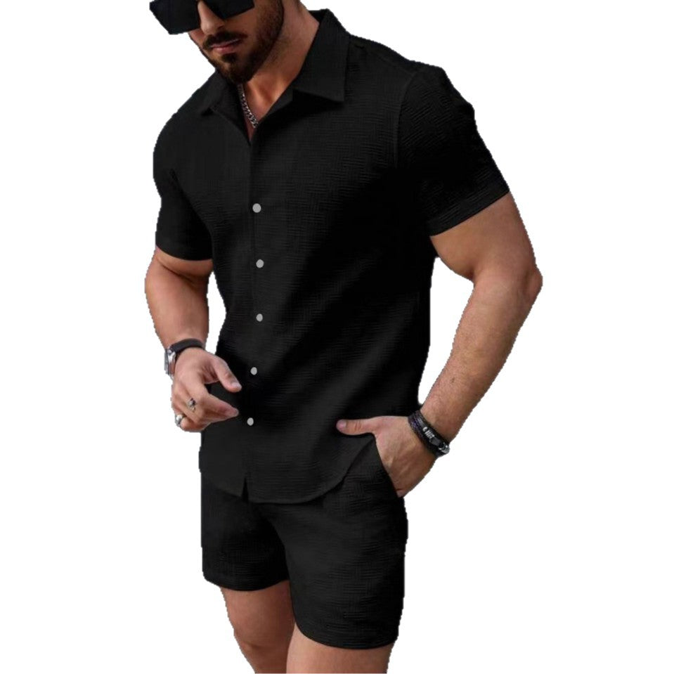 Men's Vacation Casual Shirt & Shorts Set | 6 Colors