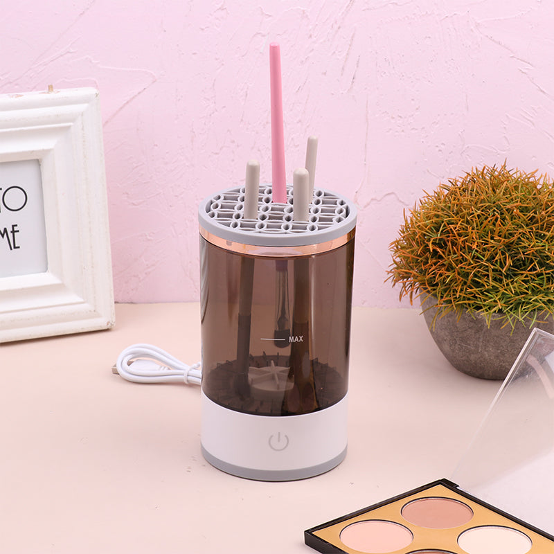 Electric Makeup Brush Cleaner - USB Rechargeable Automatic Cosmetic Brush Washing Machine