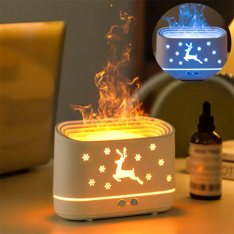 Elk Flame Humidifier & Diffuser - Decorative Atmosphere Lamp