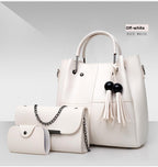 The Leather Handbag Off-White
