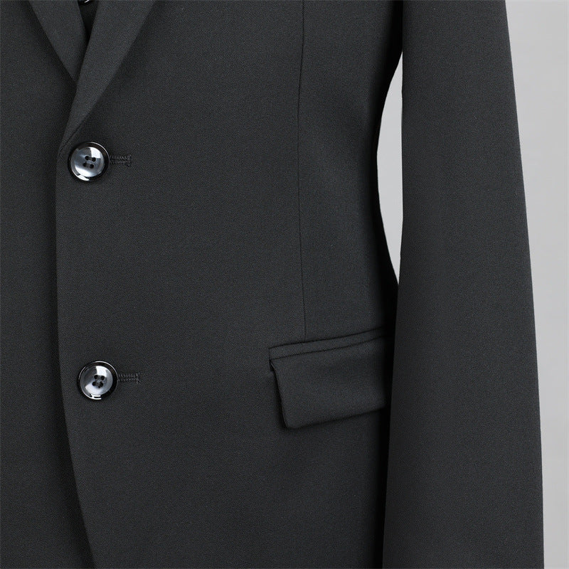 Men's Slim Fit Business Suit Set – Viscose Blend