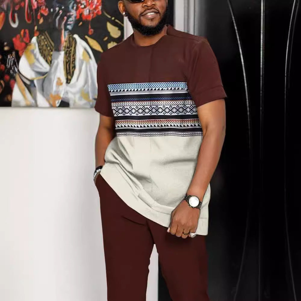 Men's 3D Print Sportswear Set | Top & Long Pants