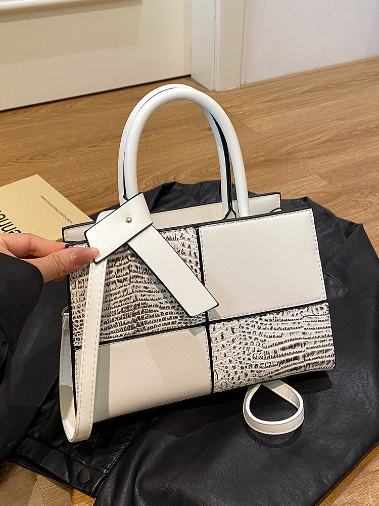Women's Crocodile Pattern PU Fashion Tote Bag