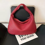 Handcrafted Woven Crescent Shoulder Bag | Fredlox Direct