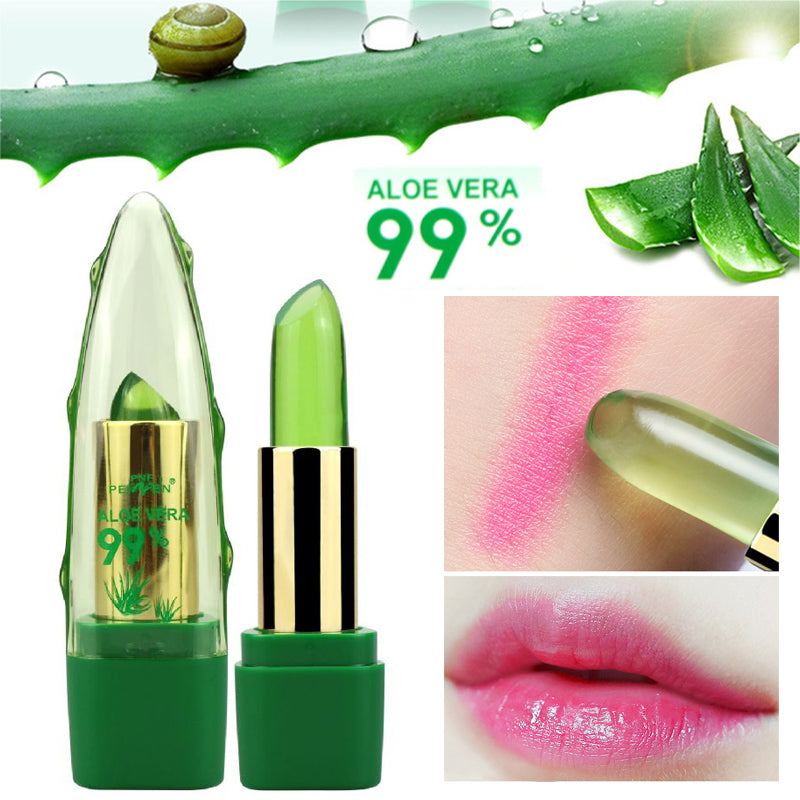 Aloe Vera Color Changing Lipstick - Moisturizing pH Reactive Lip Balm