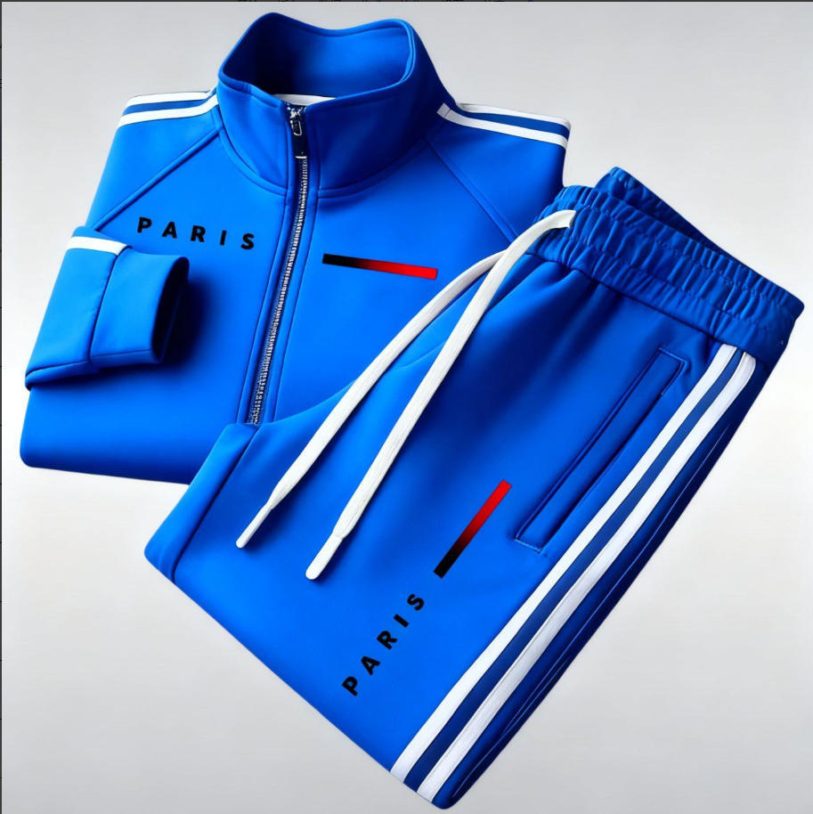 Mens zipper jacket printed casual set YT63990502 2XL