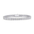Moissanite Sterling Silver Luxury Bracelet 925 Silver 10 Pt Moissanite Bracelet 15.5cm