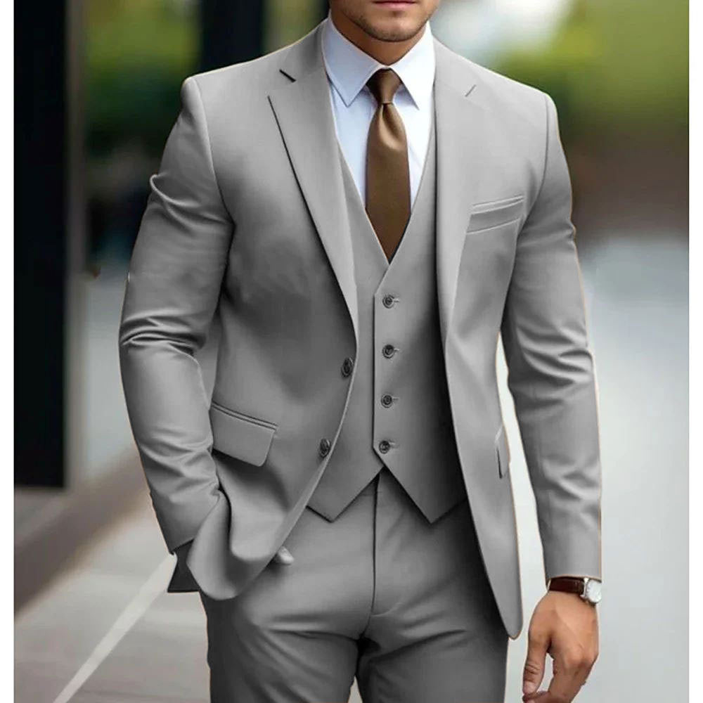 Men's Slim Fit Three-Piece Suit