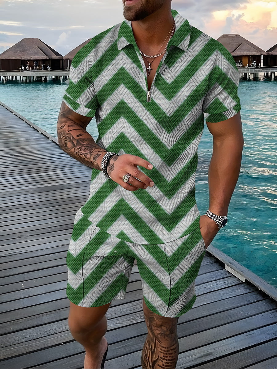 Men's Short Sleeve T-Shirt and Shorts Set CHJ-CS-GZ22 XXXL
