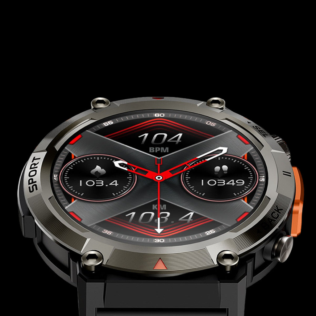 Outdoor Sports Smartwatch - Rugged Health & Fitness Tracker for Active Lifestyles