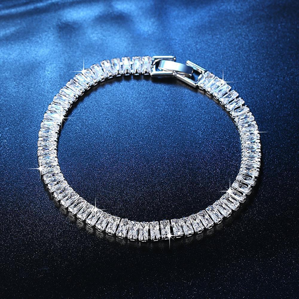 Women's Geometric Zircon Bracelet | Korean Light Luxury