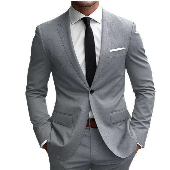 Men's Slim Fit Korean-Style Suit