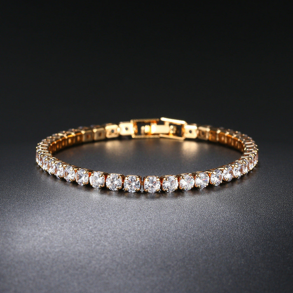 Zircon Tennis Bracelet | Gold, Rose Gold & Platinum