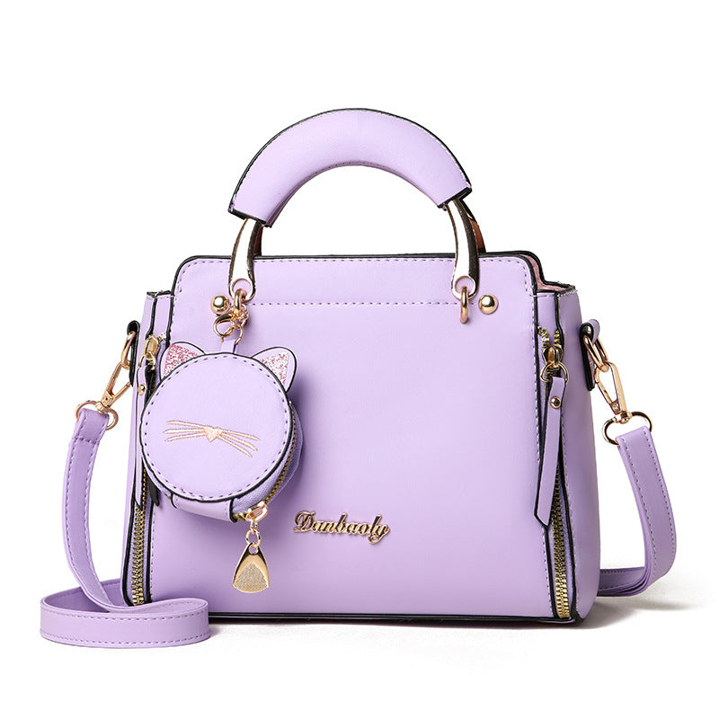 Women's Solid Color PU Shoulder Bag