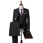 Men's Slim Fit Three-Piece Suit – Wrinkle-Resistant | Fredlox Direct