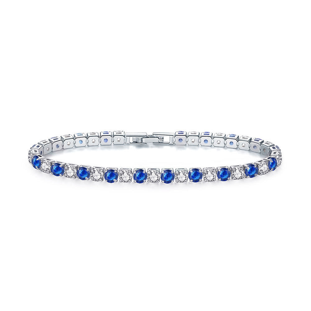 Zircon Tennis Bracelet | Gold, Rose Gold & Platinum