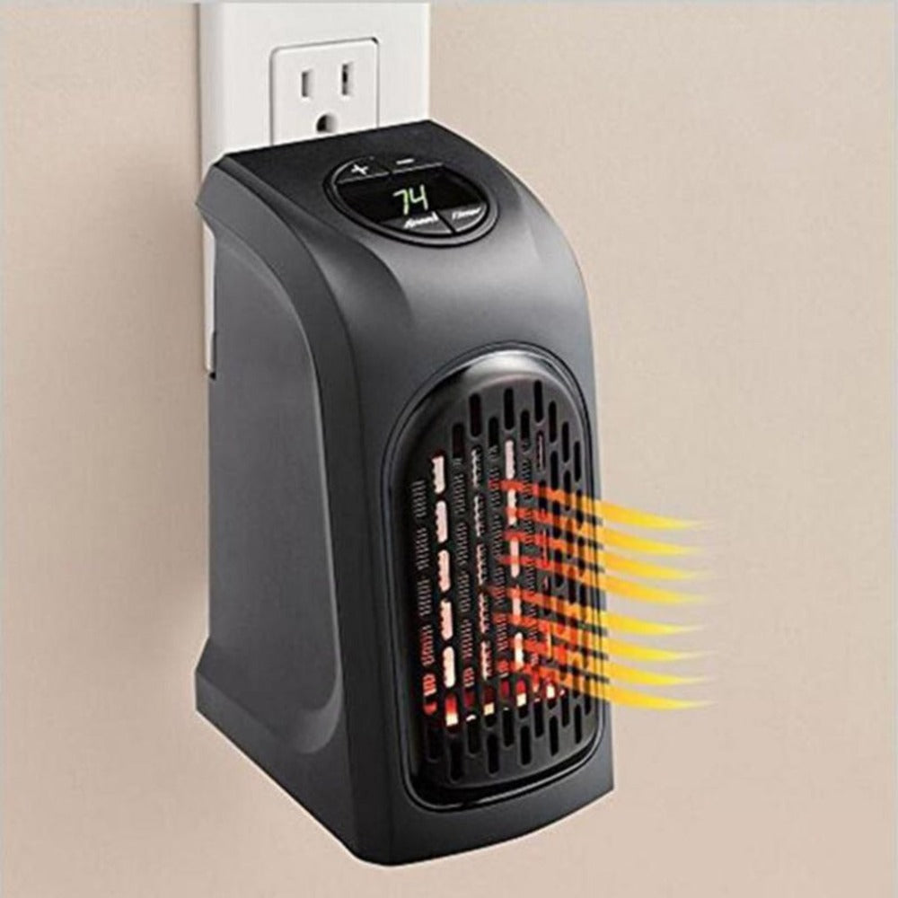 Mini Ceramic Space Heater - Portable Electric Fan Heater for Home & Office