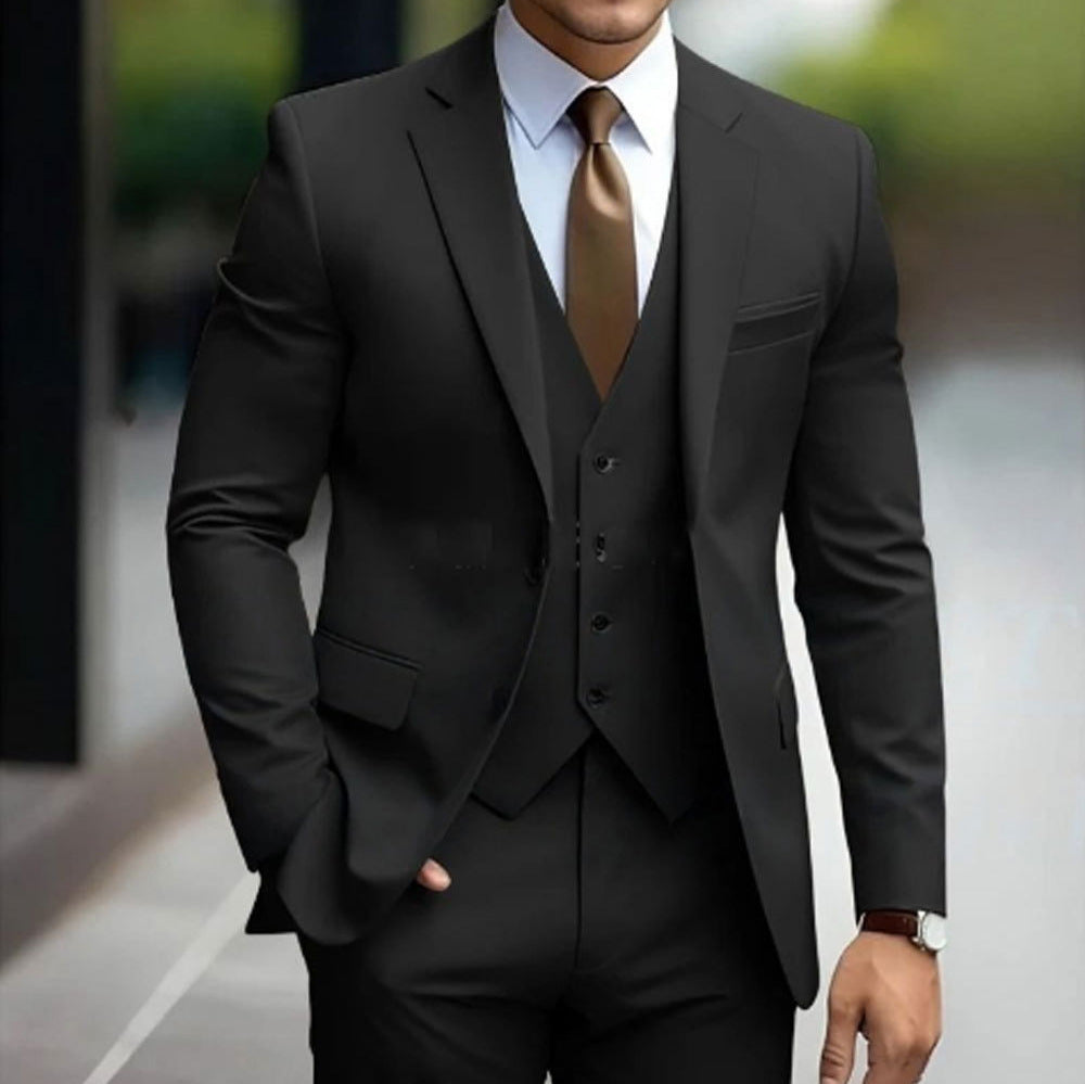 Men's Slim Fit Three-Piece Suit