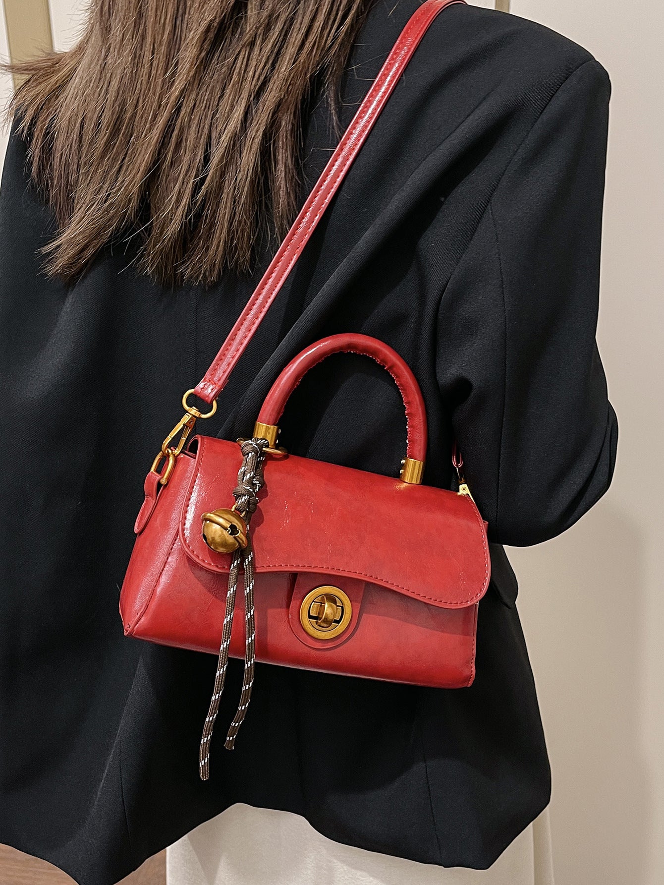 Women's Retro PU Shoulder Bag – Commuter Crossbody