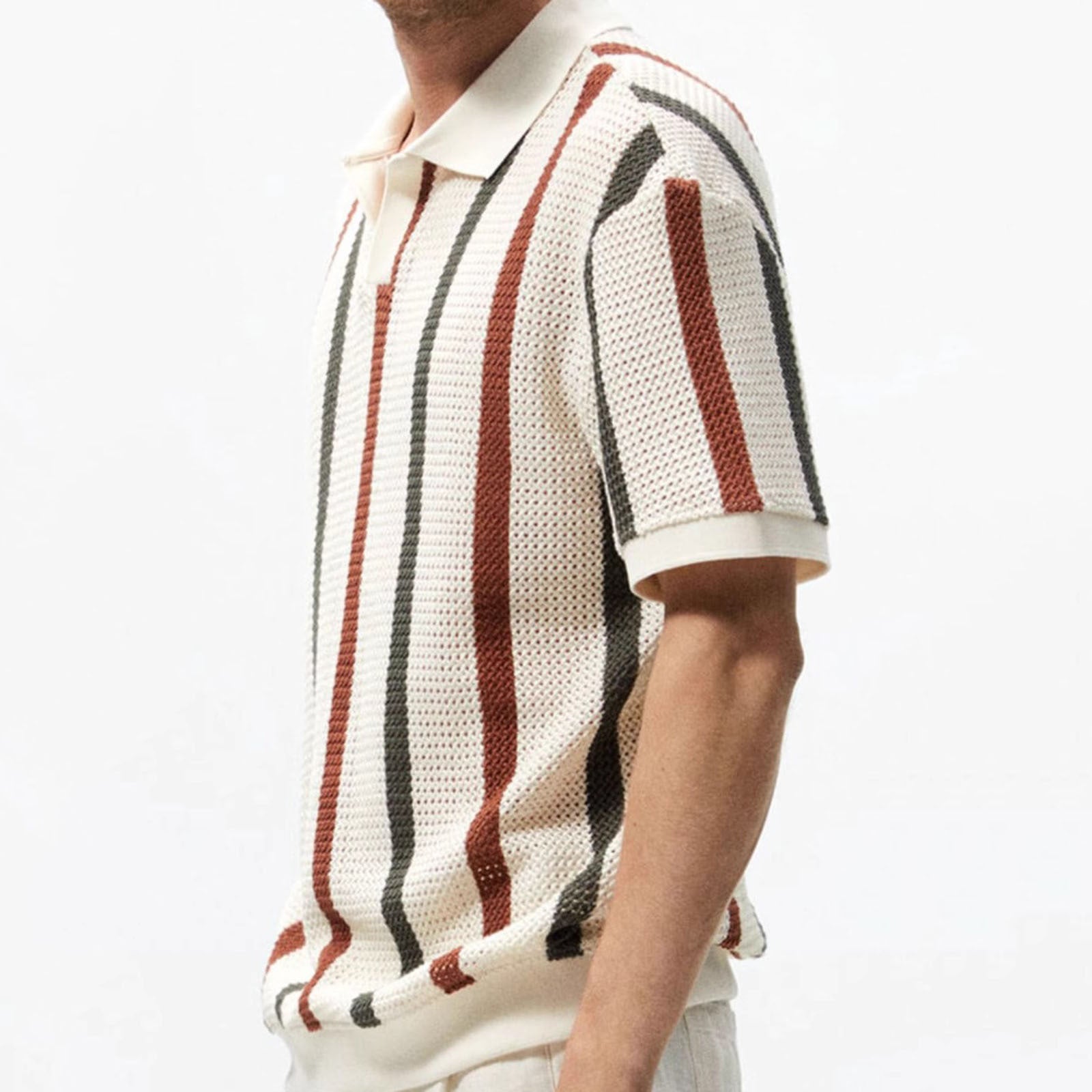 Men's Slim Fit Ice Silk Polo – Breathable & No-Iron