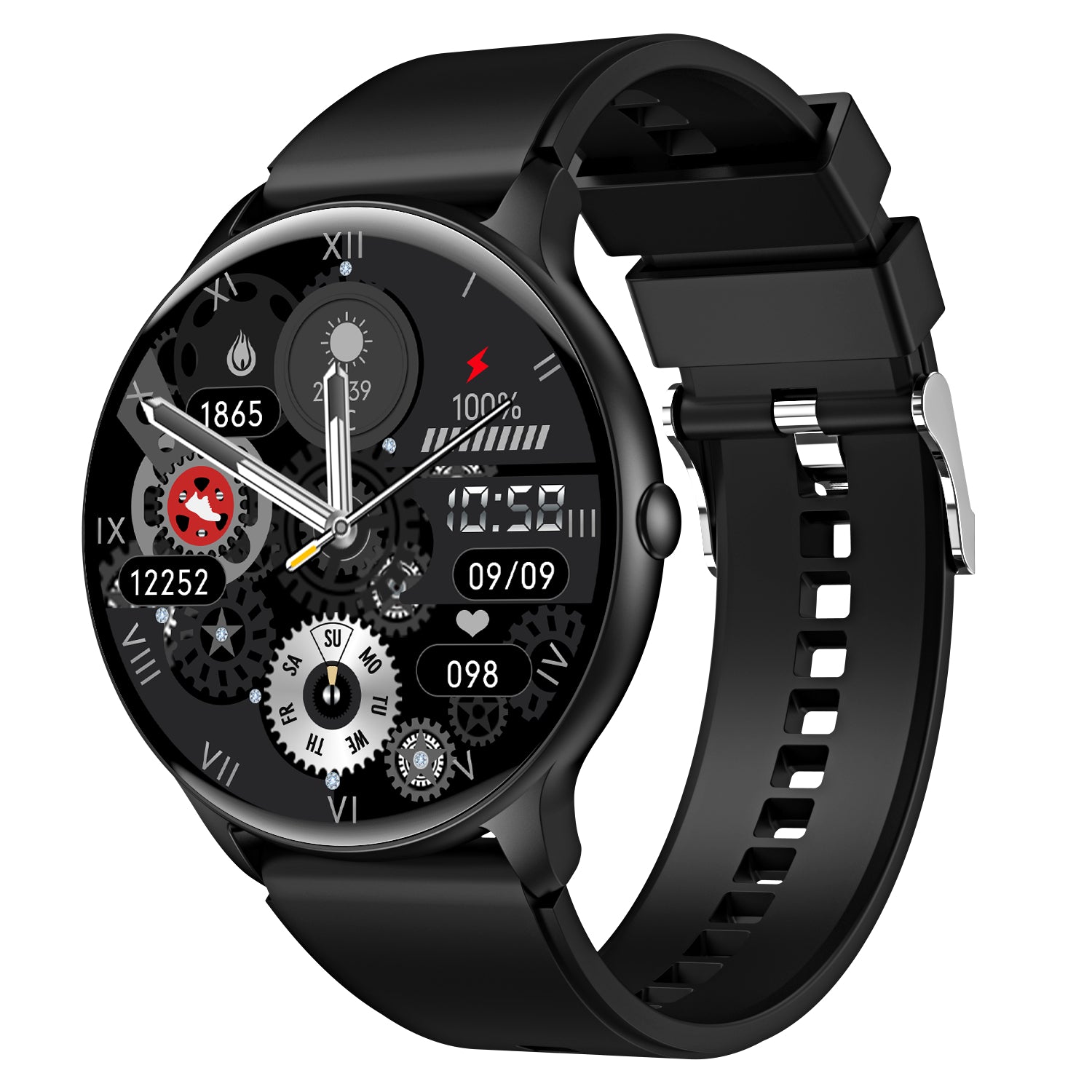 All-in-One Smartwatch - Fitness Tracker with Heart Rate Monitor & Smart Notifications