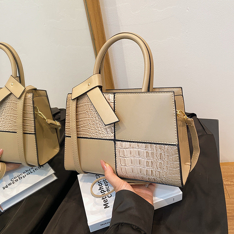 Women's Crocodile Pattern PU Fashion Tote Bag