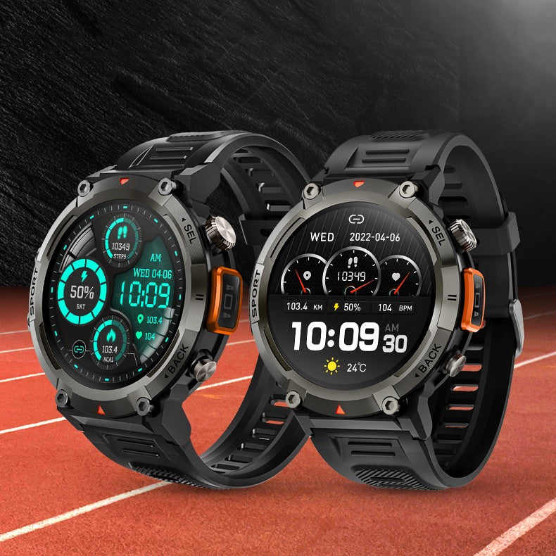 Outdoor Sports Smartwatch - Rugged Health & Fitness Tracker for Active Lifestyles