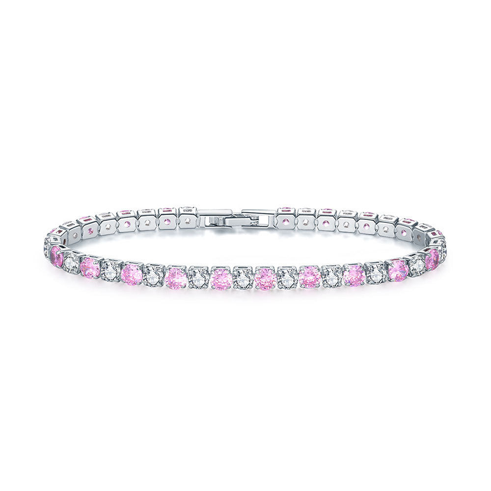 Zircon Tennis Bracelet | Gold, Rose Gold & Platinum