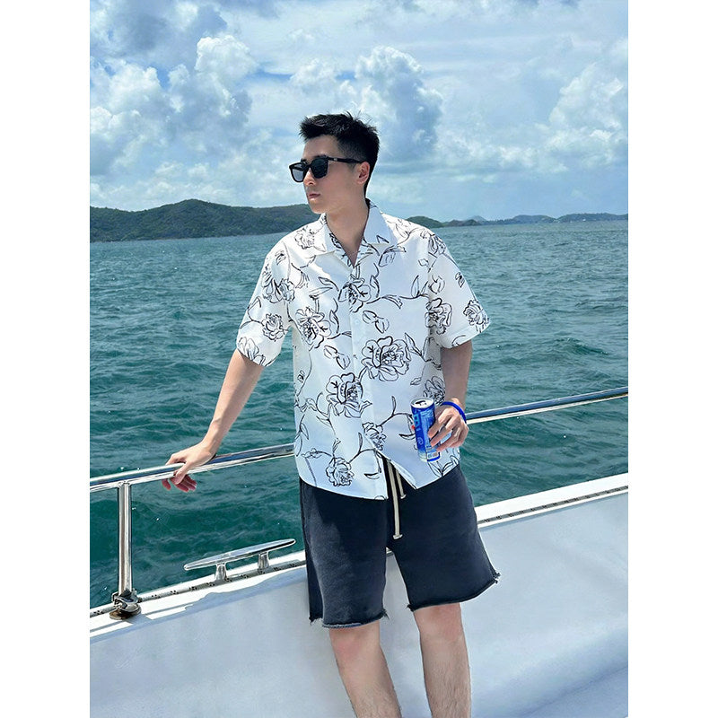 Men's Vintage Color Block Stretch Shirt | 5 Colors