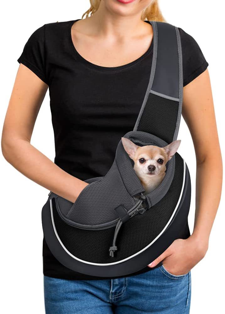 Portable Pet Carrier Crossbody Bag - Outdoor Travel Bag for Small Dogs & Cats