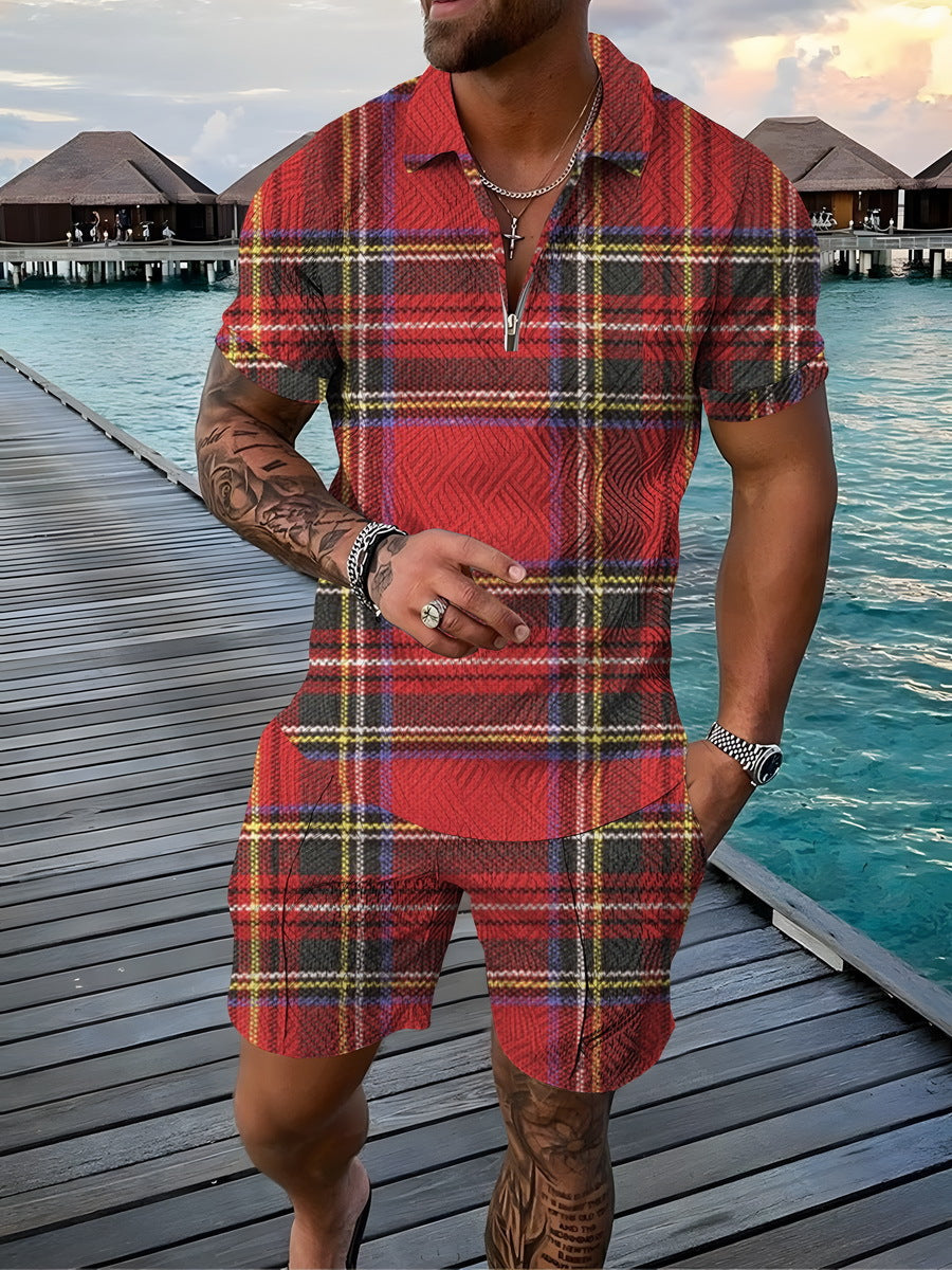Men's Short Sleeve T-Shirt and Shorts Set CHJ-CS-GZ16 XXXXXL