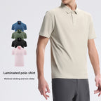 Men's Quick-Dry Ice Silk Polo – Moisture-Wicking