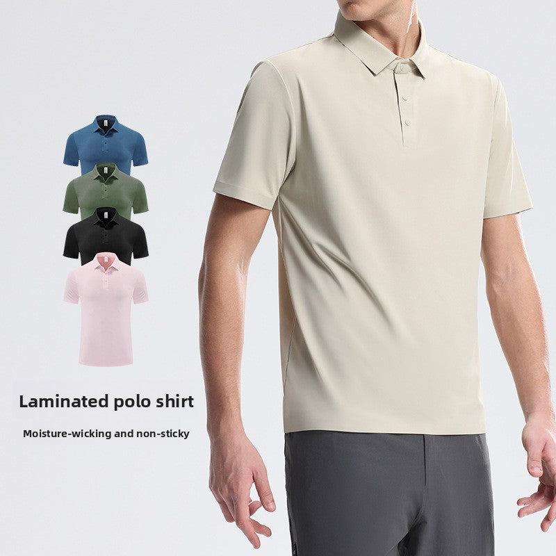 Men's Quick-Dry Ice Silk Polo Shirt | Moisture-Wicking