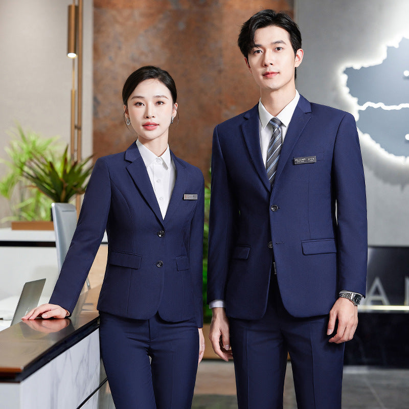 Men's Slim Fit Serge Two-Button Suit