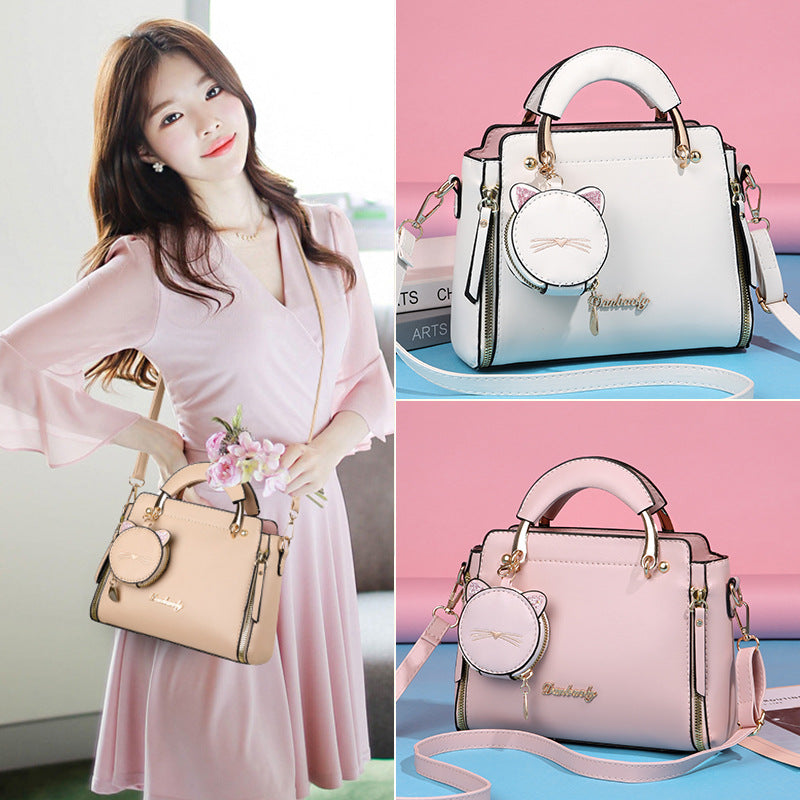 Women's Solid Color PU Shoulder Bag