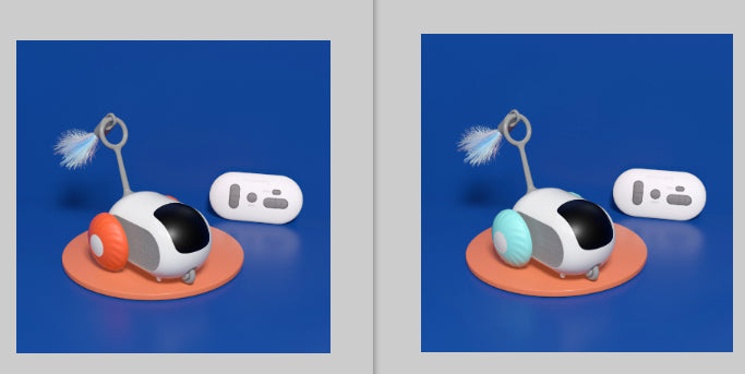 Remote Control Cat Toy Car - USB Rechargeable Interactive Chase Toy