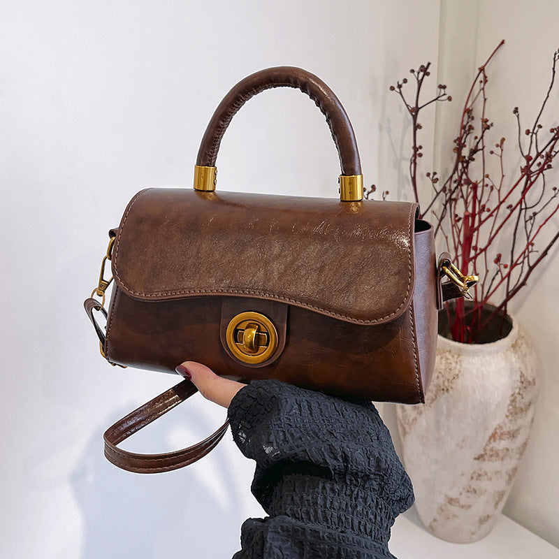 Women's Retro PU Shoulder Bag – Commuter Crossbody