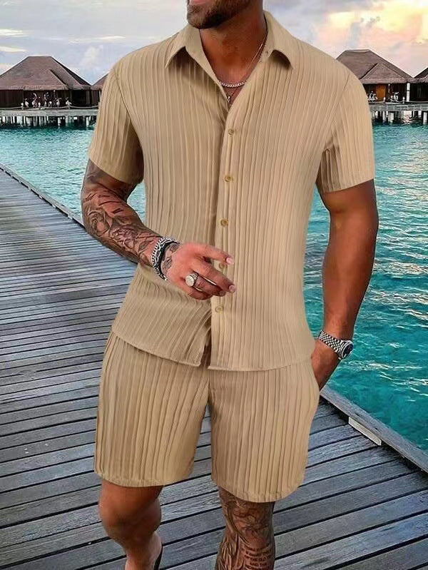 Men's Summer Mesh Polo & Shorts Set | 16 Colors