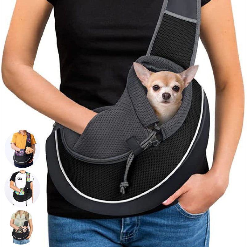 Portable Pet Carrier Crossbody Bag - Outdoor Travel Bag for Small Dogs & Cats