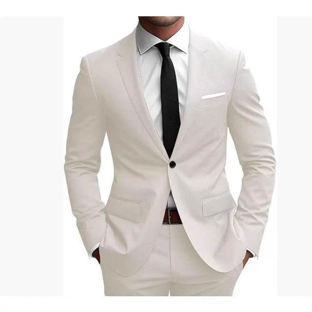 Men's Slim Fit Korean-Style Suit