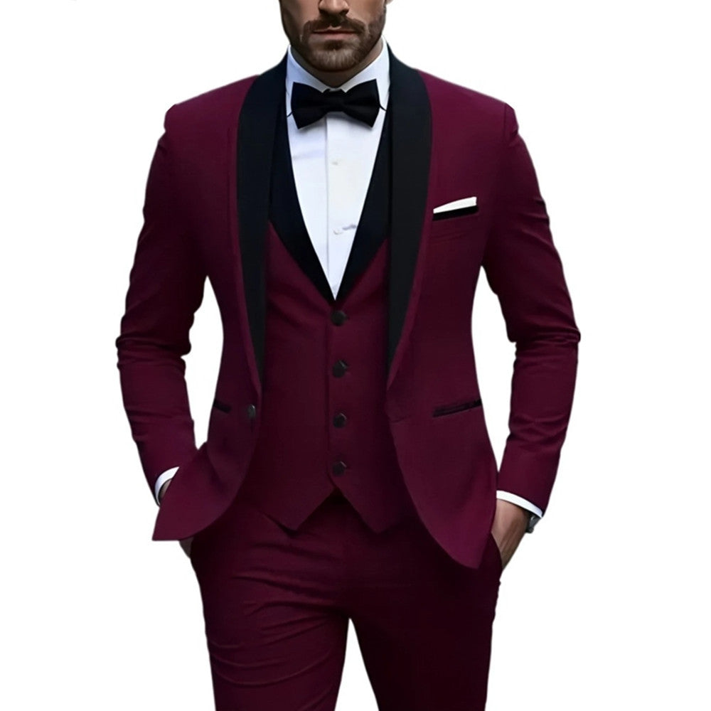 Men's Slim Fit Business Casual Suit