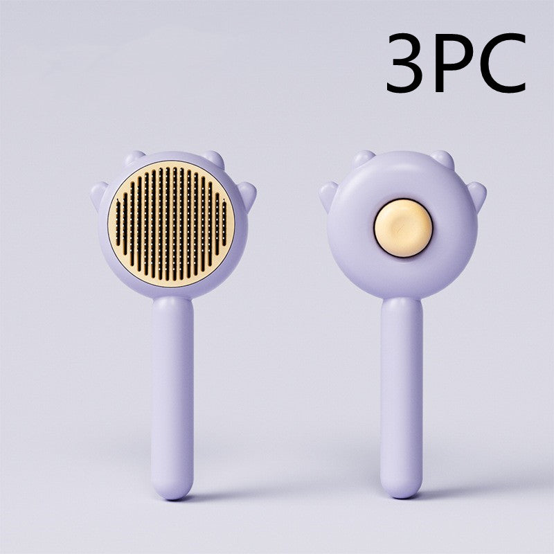 Pet Grooming Brush - Massage Comb for Hair Removal & Shedding Control