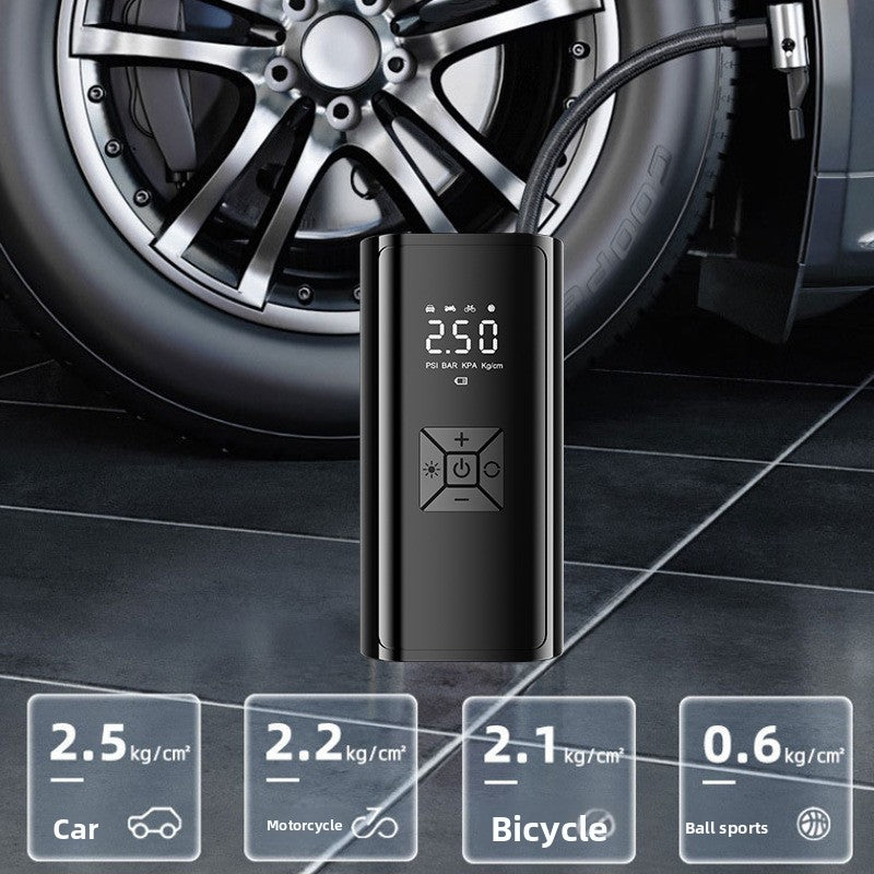 Portable Digital Tire Inflator — 60W, Wireless & 12V Corded, Dual-Use