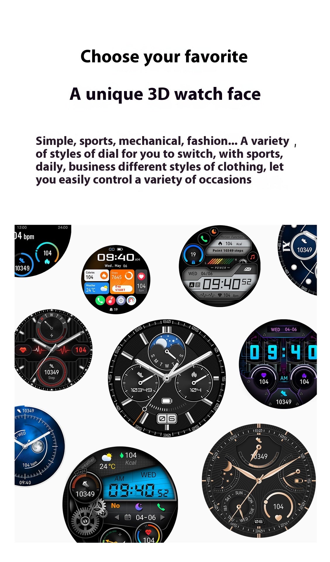 Bluetooth Call Heart Rate Sleep Monitoring Smartwatch - Complete Health Tracker