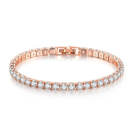 Zircon Tennis Bracelet | Gold, Rose Gold & Platinum