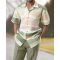Men's 3D Print Beach-Style Polo Set | Spring & Summer ZGN-01 S