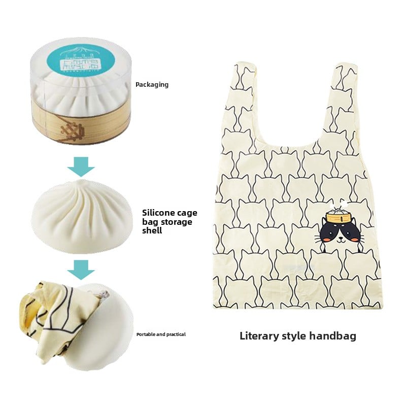 Xiaolongbao Silicone Coin Purse & Cosmetics Bag