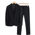 Men's Slim Fit Serge Two-Button Suit – Classic Professional | Fredlox Direct