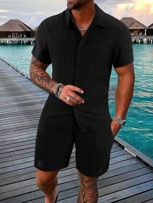 Men's Summer Mesh Polo & Shorts Set | 16 Colors
